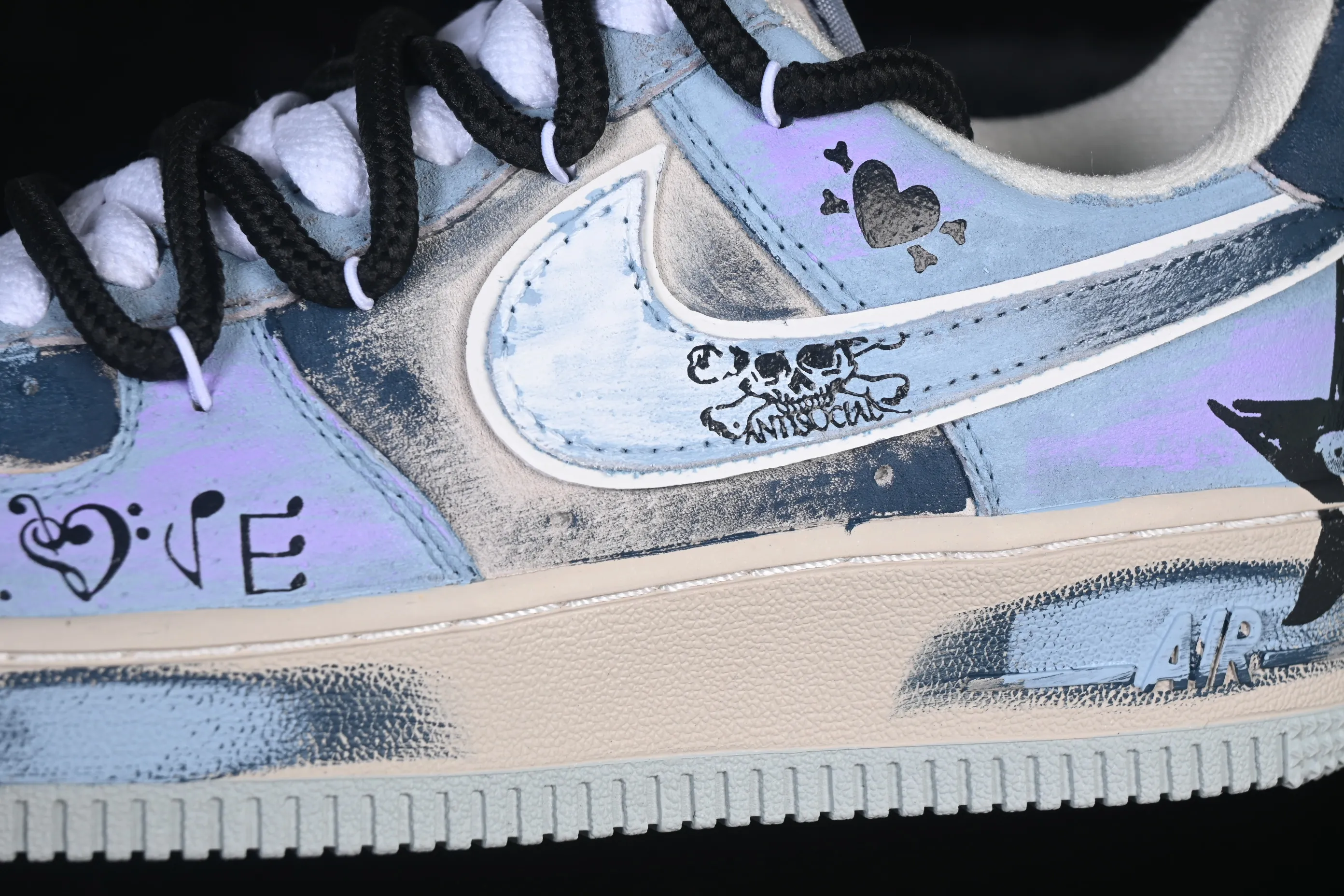 All categories Nk Air Force 1 Air Force series Nk Air Force 1 Low Air Force low-top Nike Air Force 1'07 Low "Midnight Starburst" Hand-painted graffiti Dark Night Starburst Air Force 1 low-top casual sneakers ZB2121-120